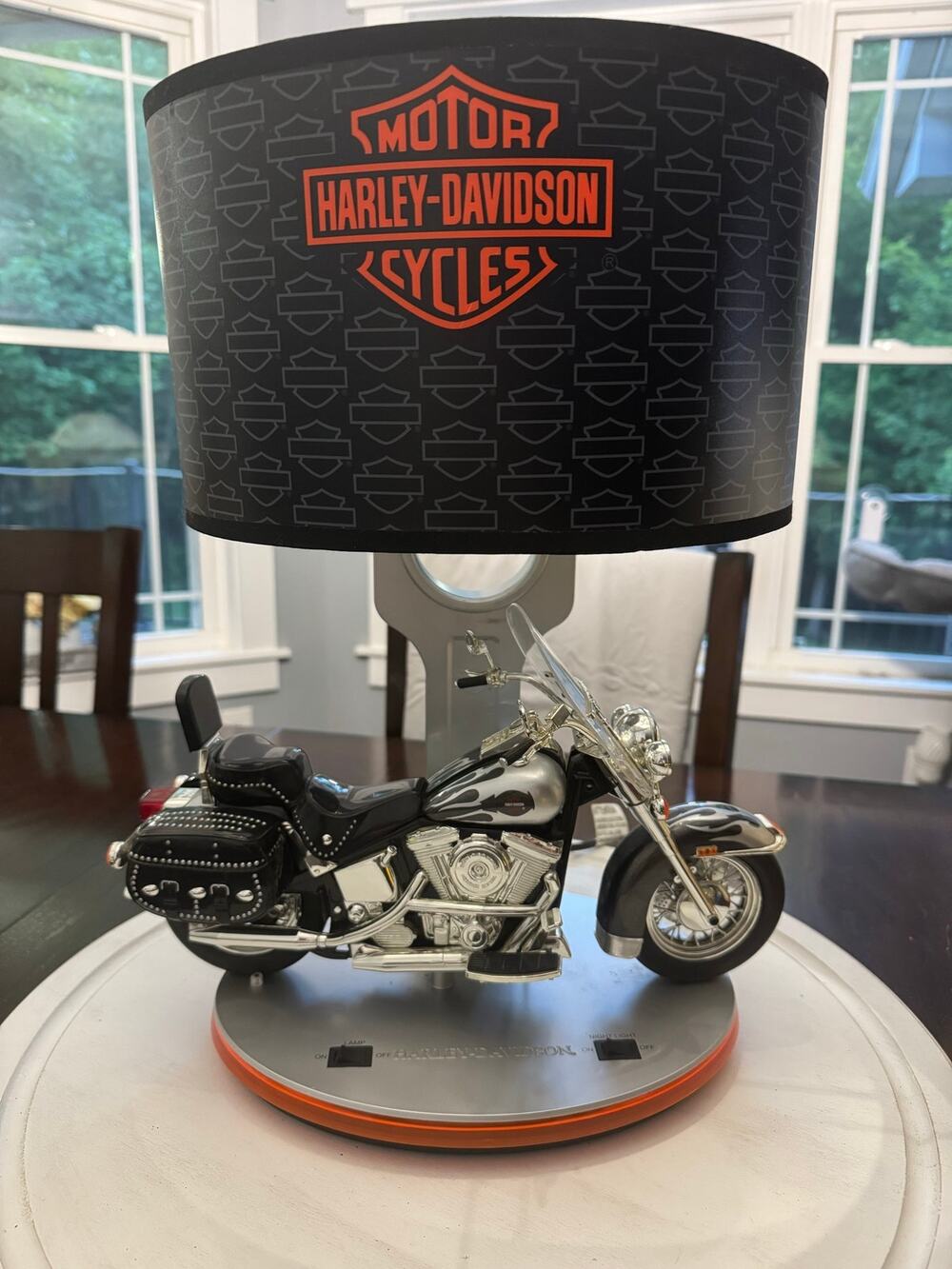 Harley-Davidson 2004 Heritage Softail Table Lamp Night Light Tested Work
